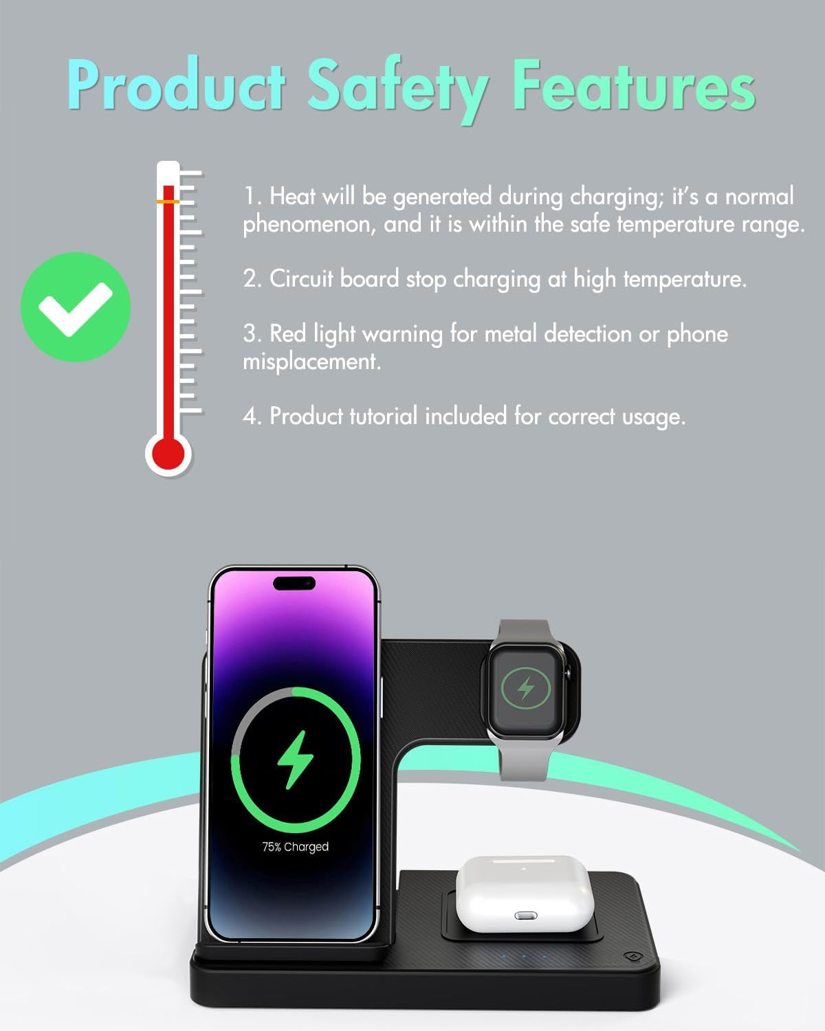 Wireless Charger Iphone Charging Station