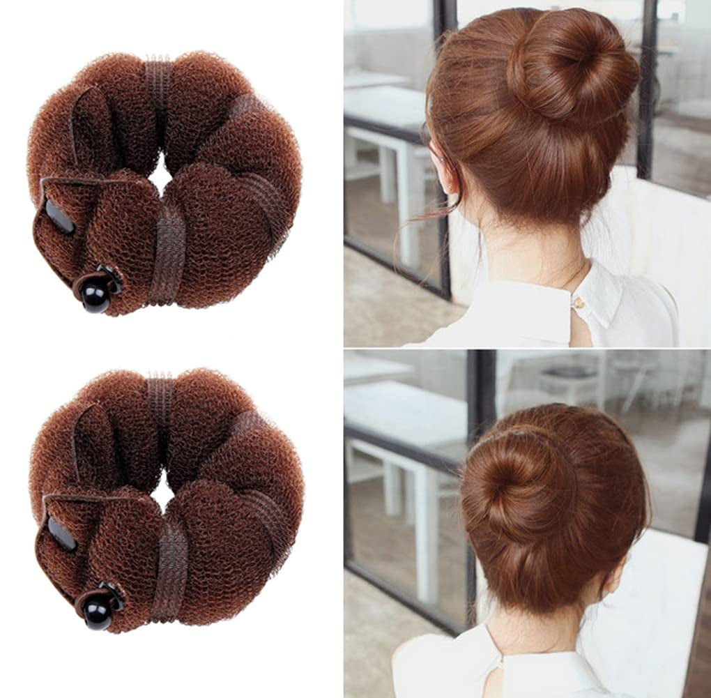 Set of 3 Magic Hair Styler Hair Donut Bun Ring Styler Hair Bundle Maker Hair Styling Accessories Hair Braiding Tool(1 Large+2 Small)