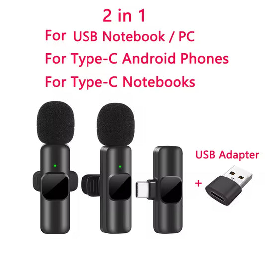  Wireless Lavalier Microphone 