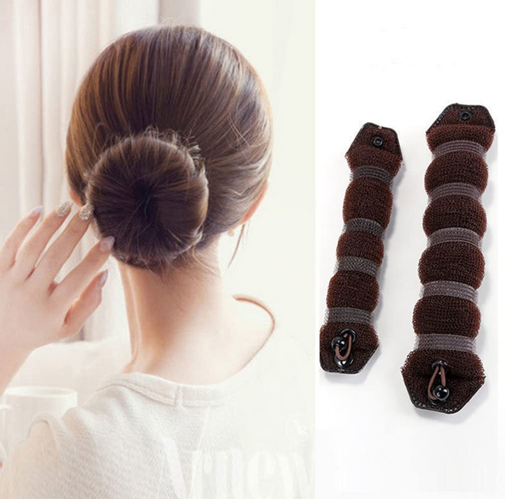 Set of 3 Magic Hair Styler Hair Donut Bun Ring Styler Hair Bundle Maker Hair Styling Accessories Hair Braiding Tool(1 Large+2 Small)